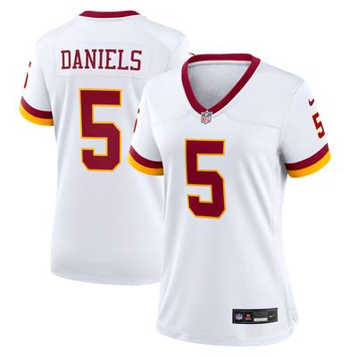 Washington Commanders Nike Game Sekundär Ausweichtrikot - Weiß - Jayden Daniels - Damen Image