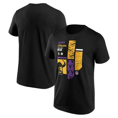 NFL Dublin Match Up Minnesota Vikings vs Pittsburgh Steelers T-Shirt - Herren Image