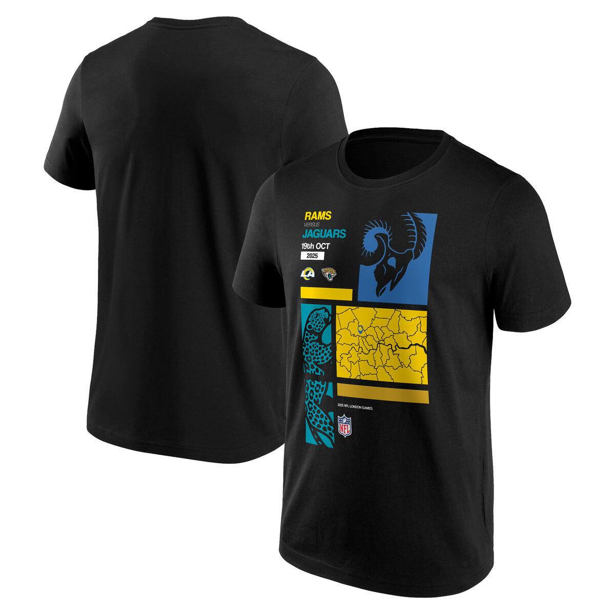 NFL London Wembley Match Up Los Angeles Rams vs Jacksonville Jaguars T-Shirt - Herren Image