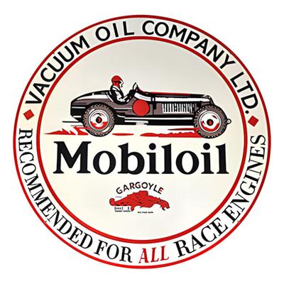 PERGL Mobiloil Racing 36-Inch Metal Sign