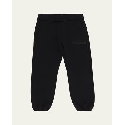 Moncler Boy's Logo Plate Cotton Sweatpants