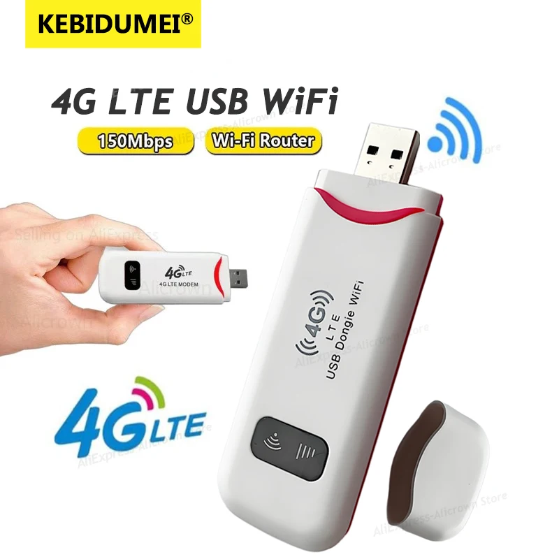 4G LTE Wireless USB Dongle Mobile Broadband 150Mbps Modem Stick 4G Sim Karte Wireless Router Home Office Wireless WiFi Adapter