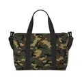 Borsa tote da spiaggia mimetica Woodland originale personalizzata per donna Borse da viaggio per palestra da spiaggia con grande scomparto mimetico militare dell'esercito