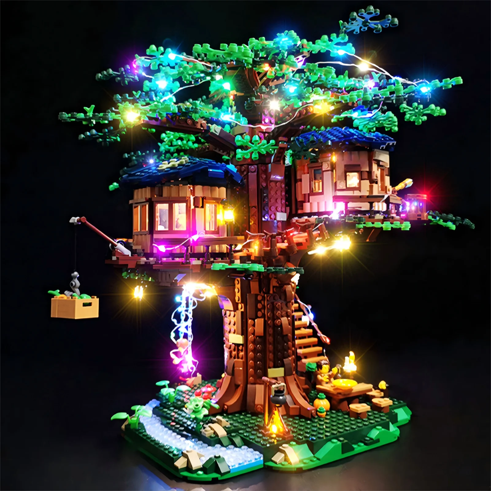 LYBMTWF LED-Beleuchtungsset, kompatibel mit Lego 21318 Tree House (Modellsteine NICHT im Lieferumfang enthalten) Image