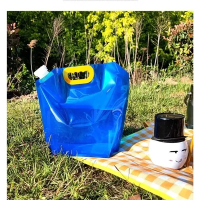 2.5L Waterproof Water Bag Portable can Fold Outdoor Large Volume Folding Water Bottle Camping Trip Water Container