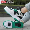 Turnschuhe für Kinder Jungen Mädchen 2Räder Rollschuh Kinder Schuhe Sport Laufen Erwachsene Casual Frauen Tennis Outdoor Größe 31-42