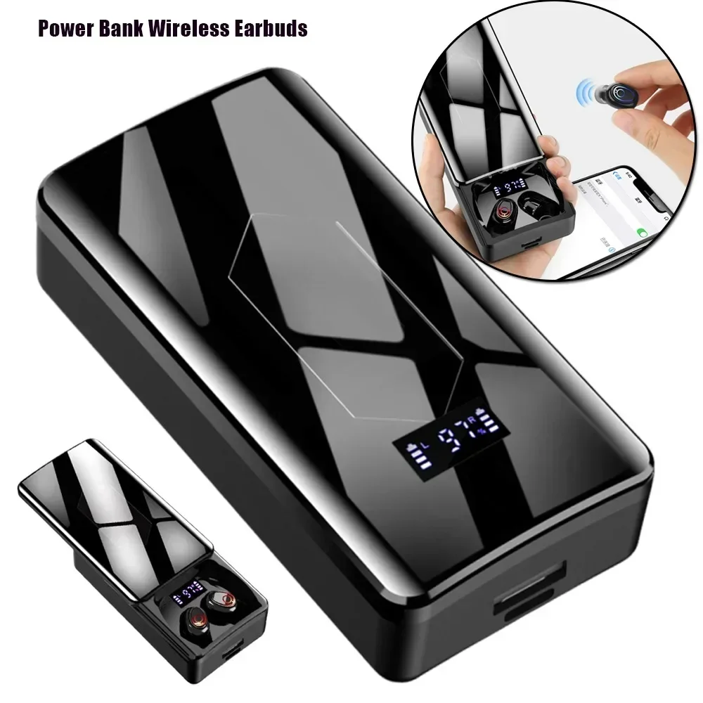 Tragbare neue magnetische, langlebige, kabellose Ohrhörer mit austauschbarem Akku, kabellose In-Ear-Sport-Ohrhörer mit Geräuschunterdrückung Image