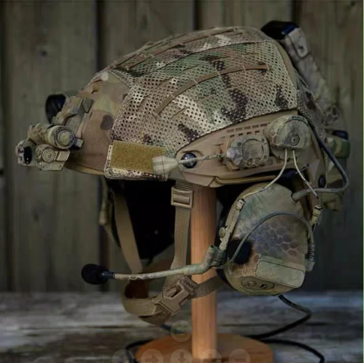 FMA Tactical CP 2-in-1-Helmüberzug mit Ausschnitt, Mesh, Paintball-Sporthelmüberzug für Airframe-Helm TB1282 Image