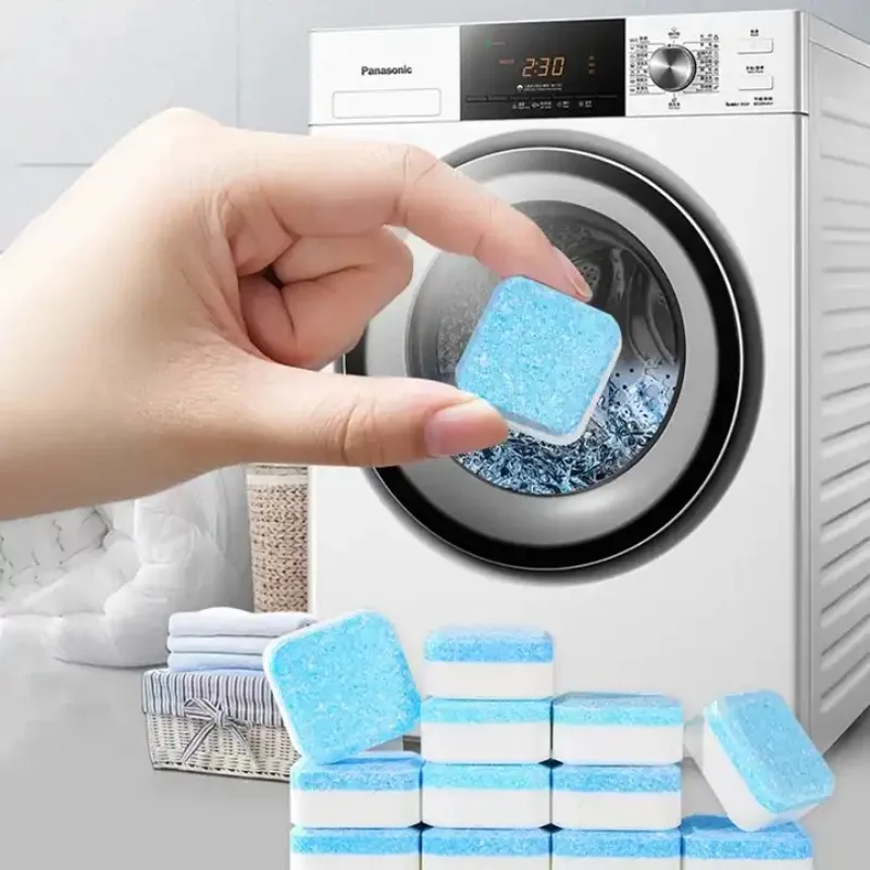 4/8Pcs Washing Machine Cleaner Effervescent Tablets Deep Cleaning Washer Deodorant Remove Stains Detergent for Washing Machine