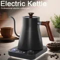 Bollitore elettrico per caffè americano da 0,9 litri Teiera in acciaio inossidabile Controllo preciso del flusso Bollitore a collo di cigno a goccia manuale Caffettiera preparata a mano