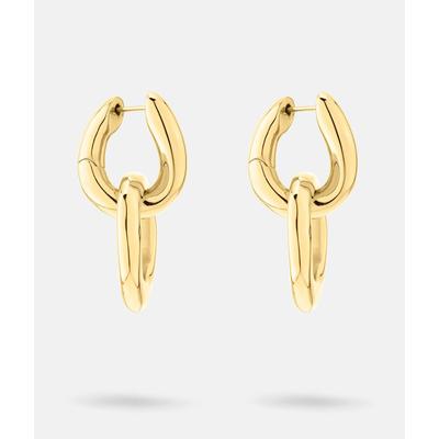 Paar Creolen LIEBESKIND BERLIN "Schmuck Geschenk Edelstahl Ohrringe The Organic", gold (gelbgoldfarben), Ohrringe, Damen, Edelstahl, Einhänger abnehmbar Image