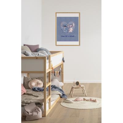 Bild KOMAR "Stitch One of a Kind", blau (farbe bild(er): blau), B:50cm H:70cm, Papier, Holz, Bilder, Wandbild zur Dekoration im Kinderzimmer - ohne Rahmen Image
