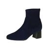 Stiefelette PETER KAISER "Peter Kaiser Stiefelette Leder", Damen, Gr. 37,5, blau (dunkelblau), Leder, elegant, Schuhe
