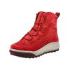 Schnürstiefelette LEGERO "Legero Stiefelette Veloursleder", Damen, Gr. 40, rot (hellrot), Veloursleder, casual, Schuhe
