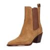 Stiefelette DOLCE VITA "Dolce Vita Stiefelette Veloursleder/Textil", Damen, Gr. 38, braun, Veloursleder, Textil, elegant, Schuhe