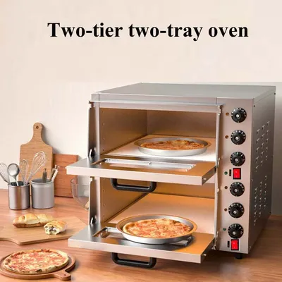 High Quality Stainless Steel Commercial Pizza Maker Machine Wholesale Electric Countertop Pizza Oven Price