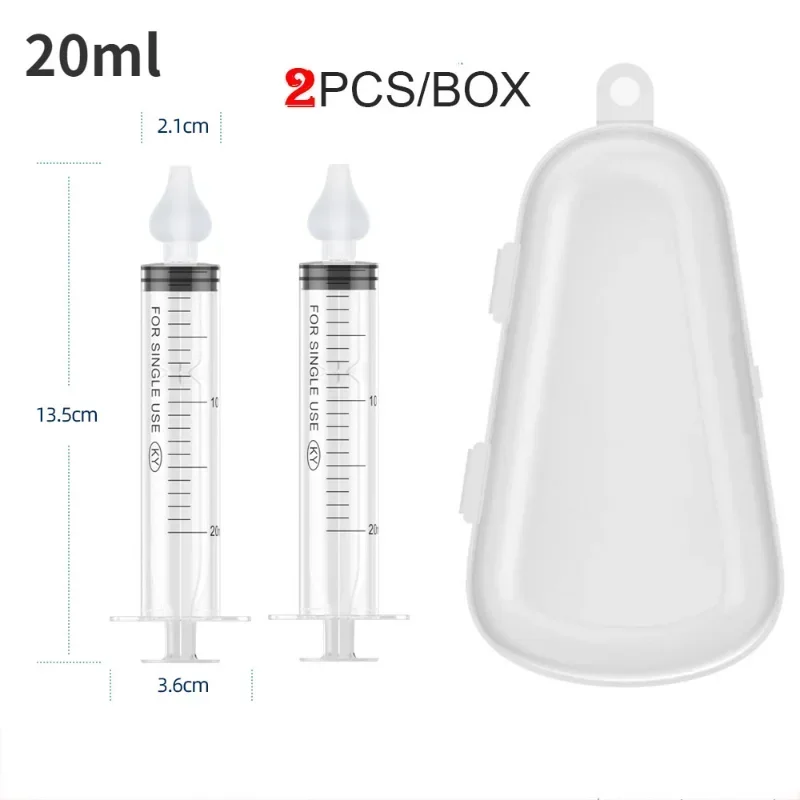Babi Nose Cleaner 2Pcs/box Rhinitis Nasal Washer Needle Tube Baby Nasal Aspirator Cleaner Syringe Baby Nose Washing for Children