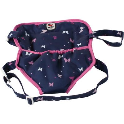 Puppen Bauchtrage CHIC2000 "Butterfly, rosa", butterfly blau, Puppenausstattungen, KinderB:2cm H:25cm T:2cm, Polyester, B:2cm H:25cm T:2cm Image