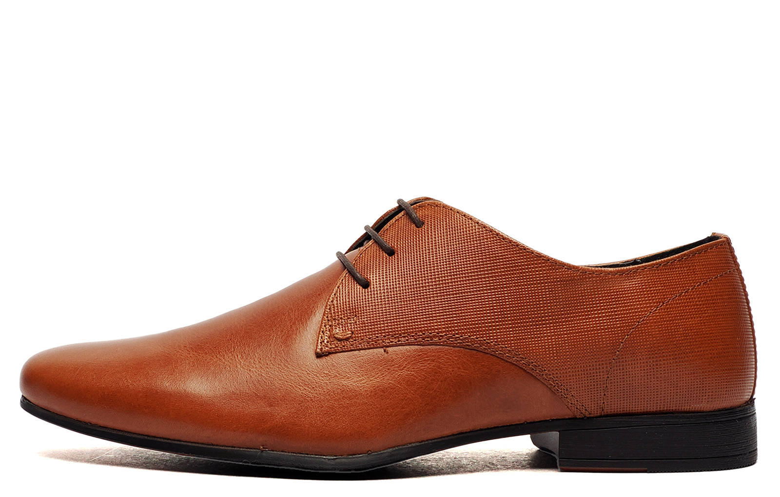 Red Tape Leather Bright Emboss Mens Oxford Shoes - Tan - Size UK 7 | Red Tape Sale | Discount Designer Brands