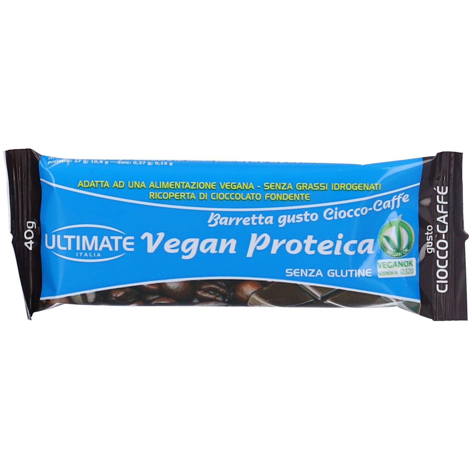 Ultimate Barr Vegan Proteica Ciocco Caffe' 40 g Barretta