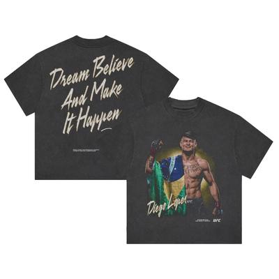 Diego Lopes Make It Happen Boxy T-Shirt für Herren, meliertes Schwarz Image