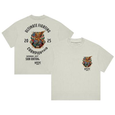 Cremefarbenes Noche UFC 2025 Stained Glass Boxy T-Shirt für Herren Image