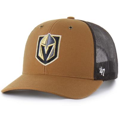 Carhartt x '47 Braune Vegas Golden Knights Trucker-Mütze für Herren, verstellbar Image