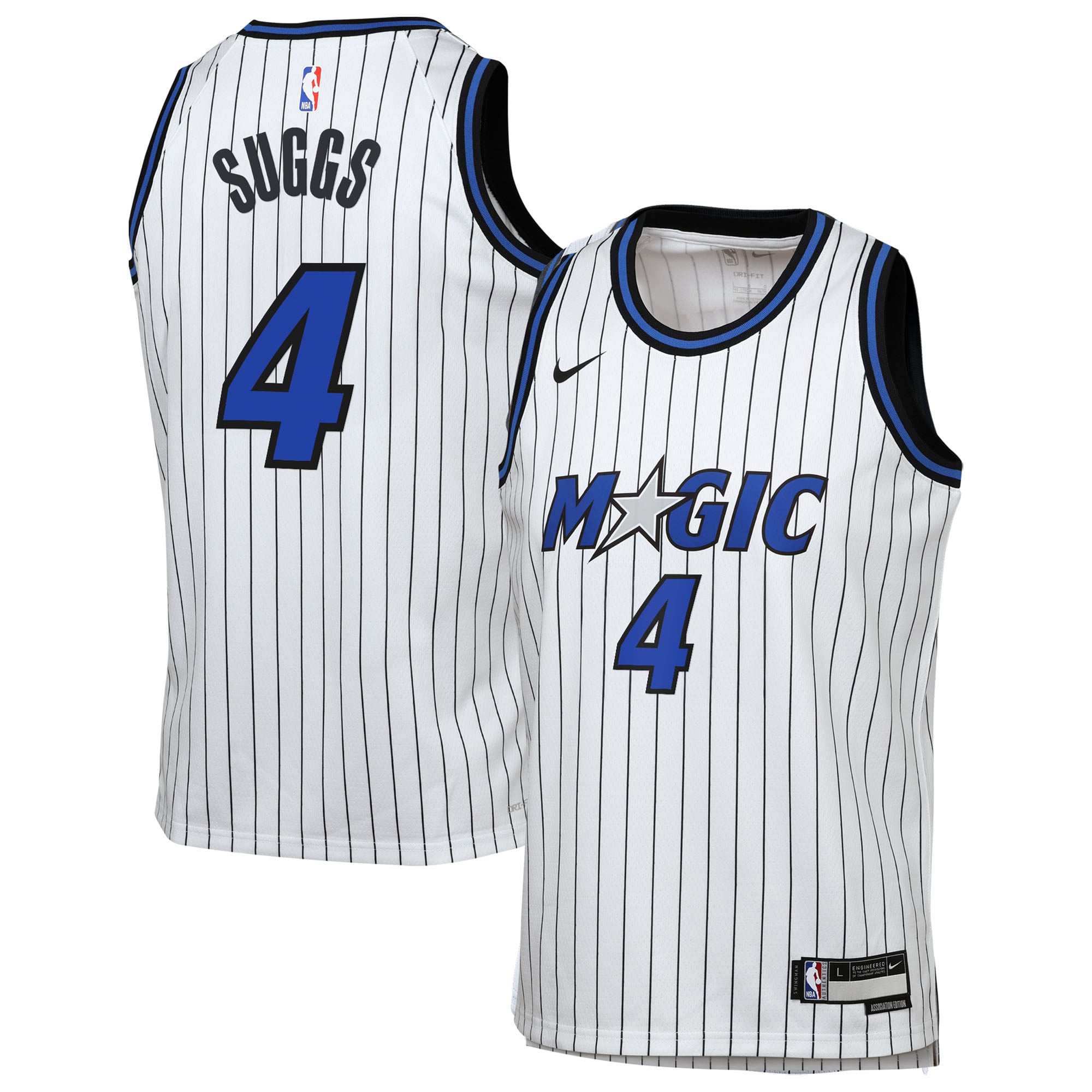 Maillot Nike Réplique Association Swingman des Orlando Magic - Blanc - Jalen Suggs - Jeunes - unisexe Taille: L (14/16)