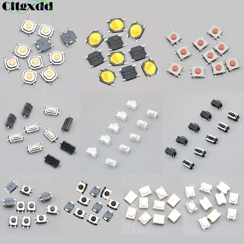 Cltgxdd 10PCS Auto Fernbedienung Touch Schalter Push Button Tact Schalter für Hyundai, Nissan, Honda, VW, Toyota, Kia, Peugeot Image