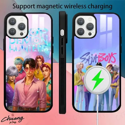 Saja Boys KPopS D-Demon H-Hunters Handyhülle, starke magnetische Hülle für iPhone 11–16 Pro Max Mini, rutschfest, Anti-Fingerabdruck
