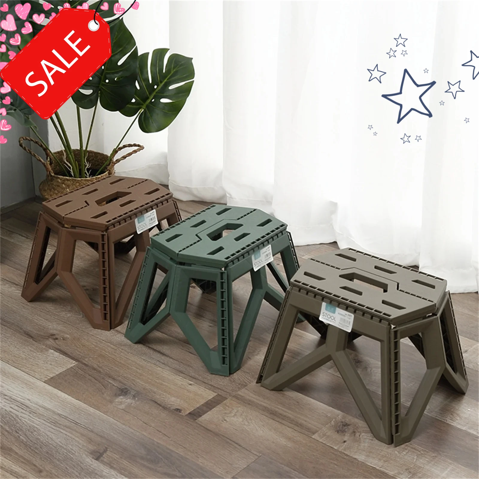 Tragbare Outdoor Grill Camping Angeln Freizeit Klapphocker Home Stall Kunststoff Handheld Kleine Bank