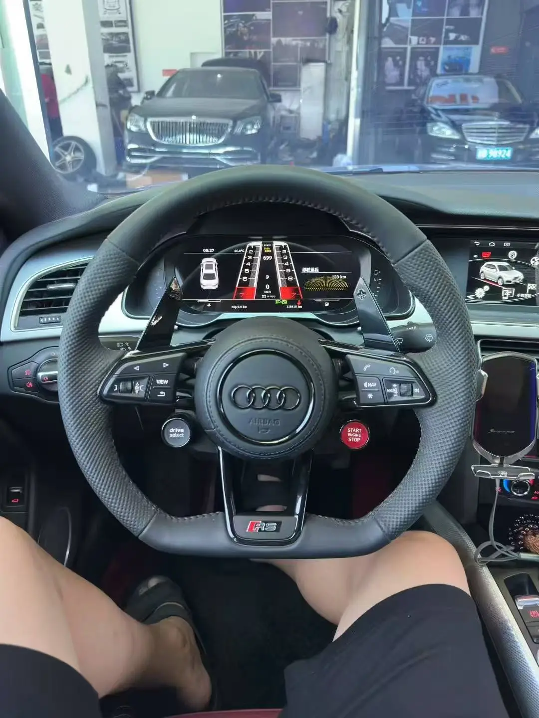 10,25 Zoll Digital Meter Für Audi A5 S5 2008-2016 Neueste Virtuelle Cockpit Instrument CARPLAY Cluster Dashboard Tacho LCD Image