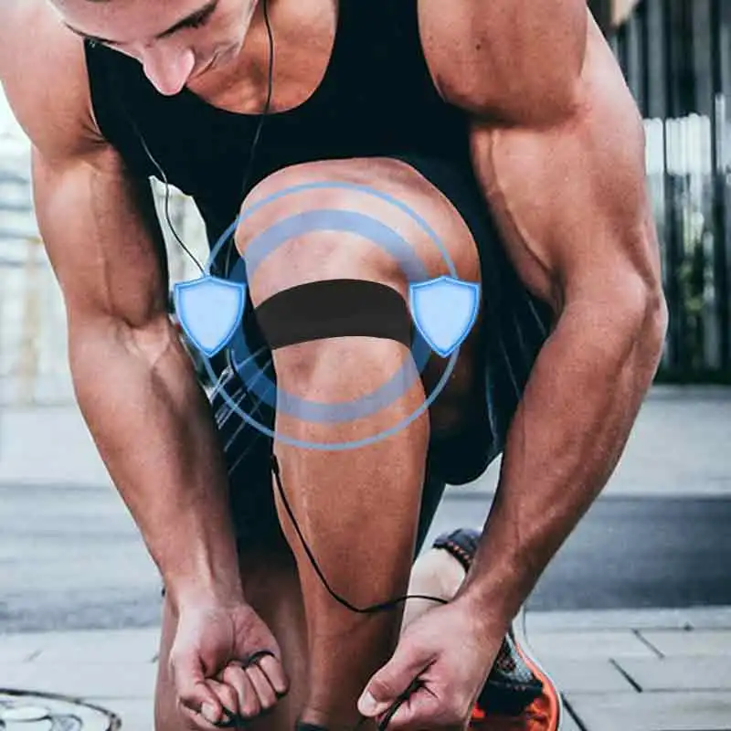 1 Stück Patella-Sehnen-Stützband zur Knieschmerz-Linderung für Läuferknie, Osgood-Schlatter, Basketball, Sport und Fitness Image