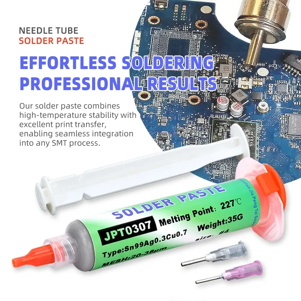 Bleifreie Hochtemperatur-Lötpaste Sn99 Ag0.3 Cu0.7 Nadelrohr, Reparatur von USB-Buchsen für Mobiltelefone, LED-Löten Image
