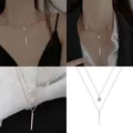 2025 Collana da donna vintage a strati Ciondolo alla moda Accessorio per gioielli estetici Regalo per ragazze Accessorio di abbigliamento alla moda