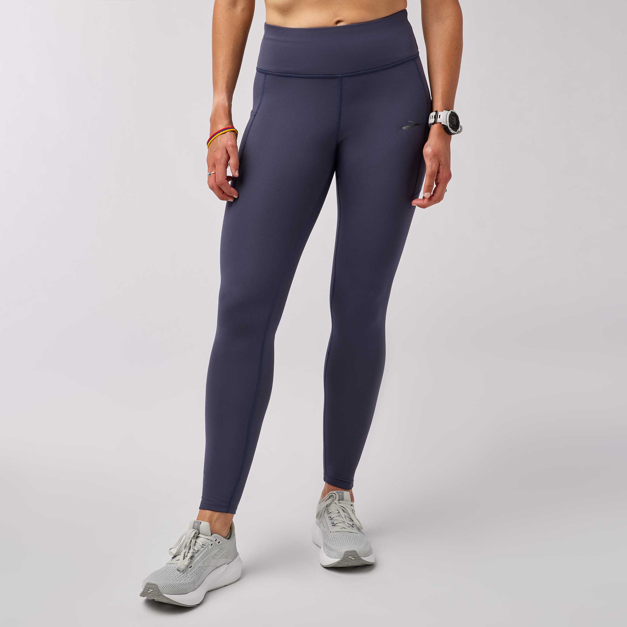 Brooks Momentum Thermal Tight 2.0 Women's Running Apparel Dark Nightshadow/Speed Logo