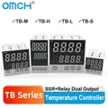 OMCH TB Display digitale Regolatore di temperatura LED a grande schermo AT Relè di controllo PID SSR Doppia uscita AC85-265V 0-1300 ℃