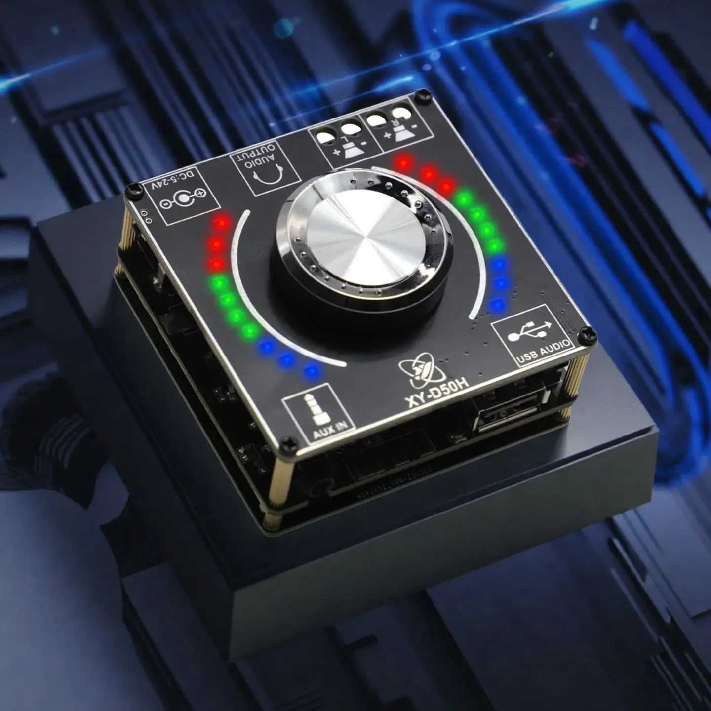 D50H TPA3116D2 HIFIDIY Bluetooth 5.1 AUX USB Scheda amplificatore di potenza digitale 2x50W altoparlante Modulo AMP audio stereo Musica domestica