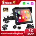 Navigazione moto Android Auto GPS da 5/7 pollici 4K Carplay per accessori moto Cruscotto moto digitale impermeabile