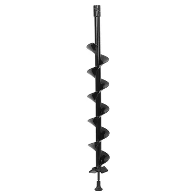 Earth Auger Drill Bit Garden Planting Post Hole Digger 100x800mm Single Blade Garden Auger Hole Digger Drill Bit Ground Auger