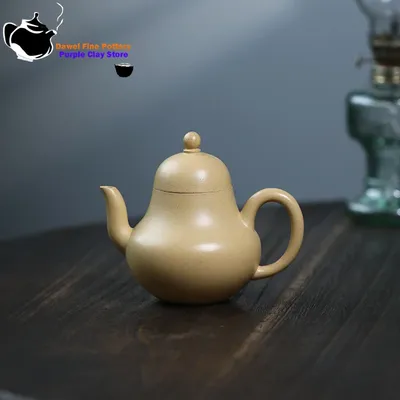 Yixing handmade purple clay teapot, original ore, Benshan green clay, Xiaosi Pavilion teapot, Kung Fu tea set