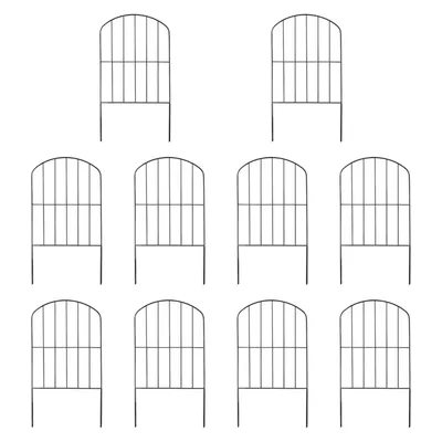 10Pcs Garden Fence Panels Picket Edge Wedding Prop Landscape Lawn Garden Fencing for Porch Farmhouse Privacy Flower Bed Dogs
