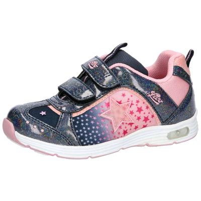 Klettschuh LICO "Freizeitschuh Starlet V Blinky", Kinder, Gr. 34, blau, Synthetik, Schuhe Image