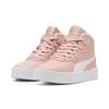 Sneaker PUMA "CARINA 3.0 MID WTR PS", Gr. 31, rose quartz, puma weiß, Synthetik, sportlich, Schuhe