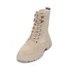 Stiefelette MARC O'POLO "mit Innenzipper", Damen, Gr. 36, grau (taupe), Obermaterial: 100% Leder (Rind), unifarben, Schuhe