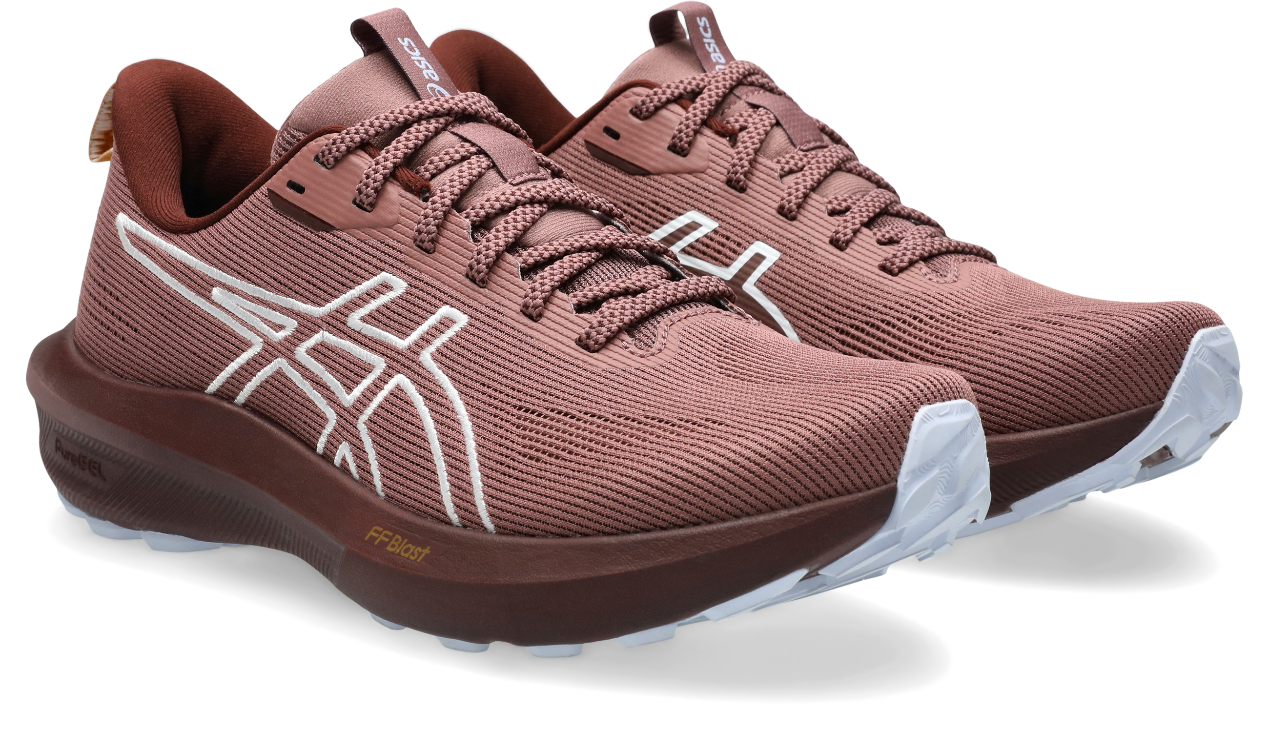 Laufschuh ASICS "GT-1000 14 TR", Gr. 43,5, beige (nature bathing, rubble rot), Textil, Schuhe, für mehr Stabilität