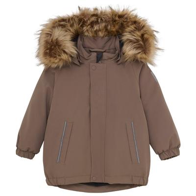 Color Kids - Baby's Parka with Fake Fur - Winterjacke Gr 92 braun Image