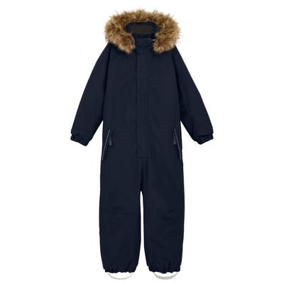 Color Kids - Kid's Coverall with Fake Fur - Overall Gr 134 total eclipse Image