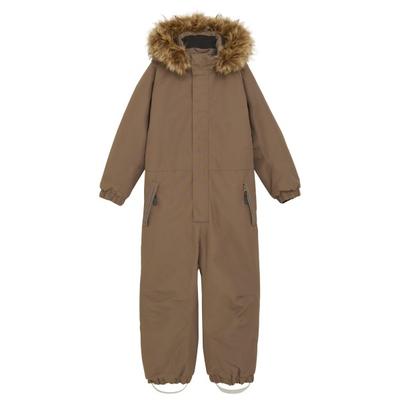 Color Kids - Kid's Coverall with Fake Fur - Overall Gr 116 fossil Image