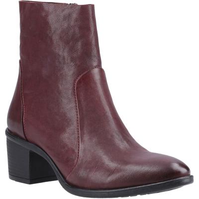 Hush Puppies Winona Damen Stiefel aus Leder in Pflaumenfarbe Image